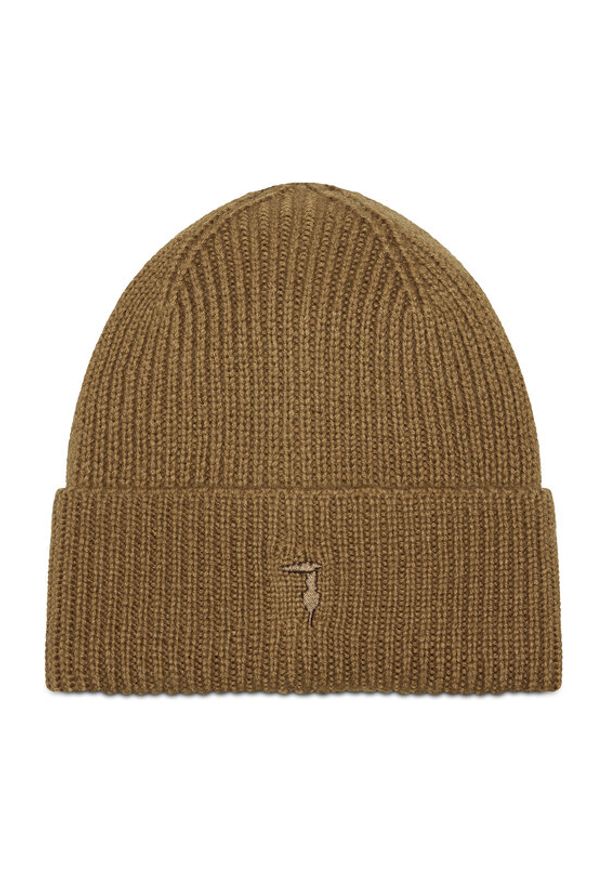 Trussardi Jeans - Czapka Trussardi. Kolor: brązowy