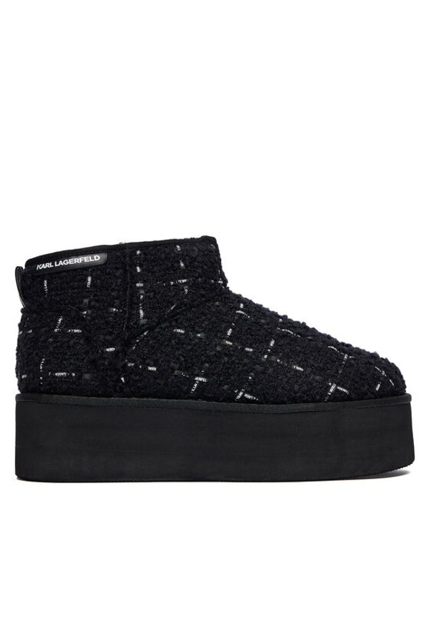 Karl Lagerfeld - KARL LAGERFELD Śniegowce Thermo KL48523A Czarny. Kolor: czarny. Materiał: materiał