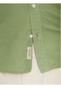 Blend Koszula 20718400 Zielony Regular Fit. Kolor: zielony. Materiał: len, bawełna #4