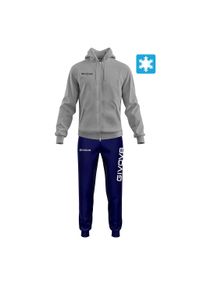 Givova - Tuta King Felpa. Kolor: wielokolorowy, niebieski, szary, żółty. Materiał: dresówka #1