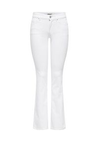 only - ONLY Jeansy Blush 15373325 Biały Flared Fit. Kolor: biały #5