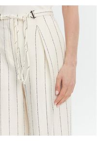 BOSS Spodnie materiałowe Tiana5 50538216 Beżowy Relaxed Fit. Kolor: beżowy. Materiał: len, wiskoza #5