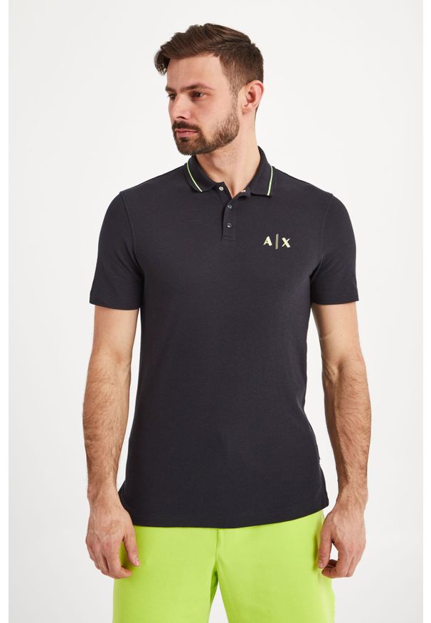 Armani Exchange - POLO ARMANI EXCHANGE. Typ kołnierza: polo. Wzór: jednolity, nadruk. Styl: sportowy