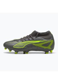 Puma - Buty piłkarskie męskie PUMA Ultra 5 Play+ FG/AG matte aged alert/puma aged. Kolor: szary. Sport: piłka nożna