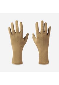 FORCLAZ - Rękawiczki trekkingowe DESERT 900. Kolor: brązowy. Materiał: poliester, materiał, elastan