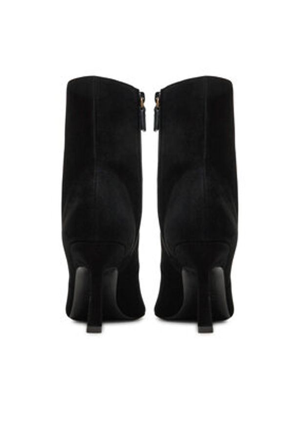 Stuart Weitzman Botki Vinnie Bootie SJ450 Czarny. Kolor: czarny. Materiał: zamsz, skóra