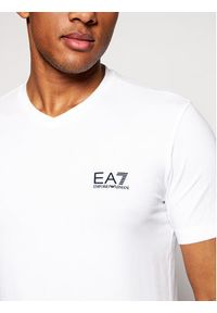 EA7 Emporio Armani T-Shirt 8NPT53 PJM5Z 1100 Biały Regular Fit. Kolor: biały. Materiał: bawełna