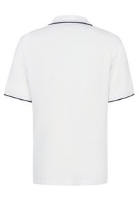 Bugatti Polo 8150-75033C Biały Regular Fit. Typ kołnierza: polo. Kolor: biały. Materiał: syntetyk, bawełna #5