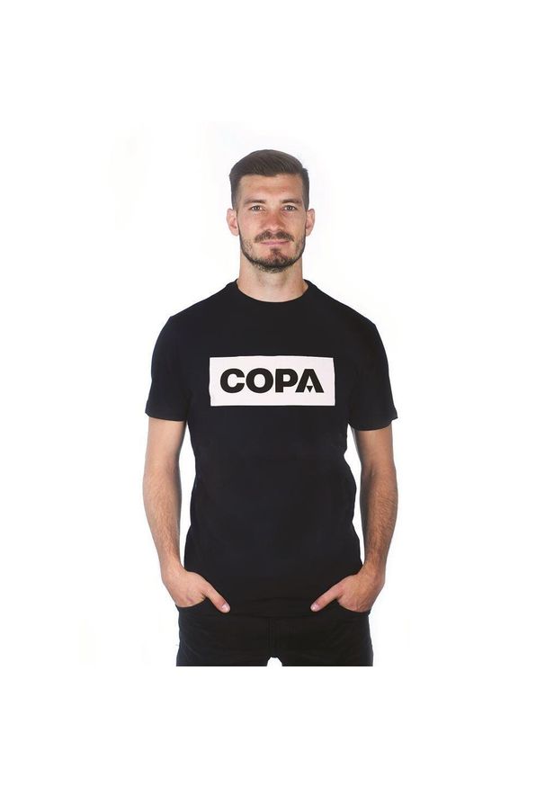 COPA FOOTBALL - Koszulka dla dorosłych - COPA Box Logo - Preto. Kolor: czarny. Sport: piłka nożna