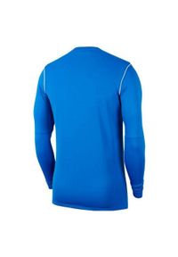 Nike - Męska Bluza Park 20 Z Okrągłym Dekoltem. Kolor: niebieski