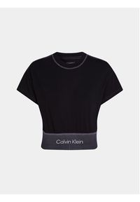 Calvin Klein Performance T-Shirt 00GWF3K147 Czarny Regular Fit. Kolor: czarny. Materiał: syntetyk #7