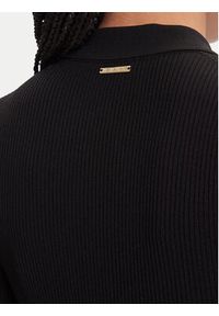 MICHAEL Michael Kors Sukienka dzianinowa MT5834F33D Czarny Regular Fit. Kolor: czarny. Materiał: wiskoza