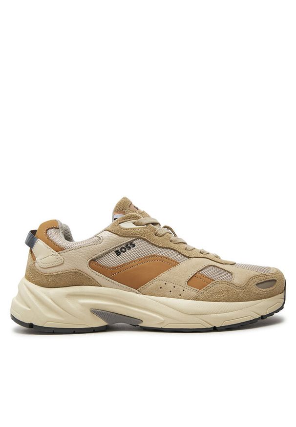 Sneakersy BOSS. Kolor: beżowy