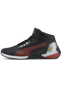 Adidasy Puma Ferrari Race Kart Cat-X Mid, Mężczyźni. Kolor: czarny. Materiał: skóra ekologiczna, materiał