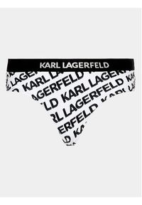Karl Lagerfeld - KARL LAGERFELD Dół od bikini 230W2214 Biały. Kolor: biały. Materiał: syntetyk #3