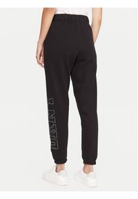 DKNY Sport Spodnie dresowe DP5P3737 Czarny Regular Fit. Kolor: czarny. Materiał: syntetyk