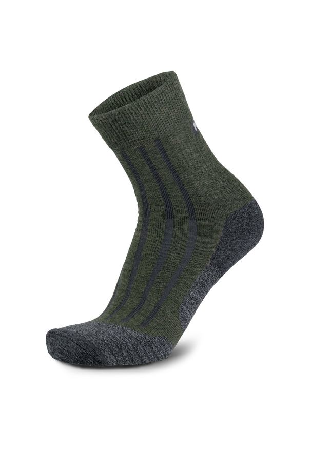MEINDL - Skarpety trekkingowe męskie Meindl MT6 Men z wełną Merino. Kolor: zielony. Materiał: wełna. Sport: turystyka piesza