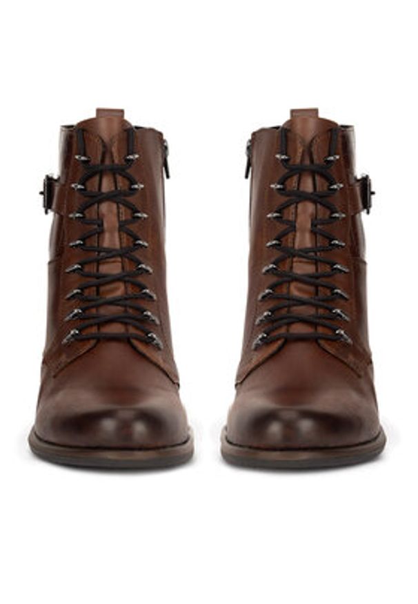 Remonte Trzewiki D0F72-22 Brązowy. Kolor: brązowy. Materiał: skóra