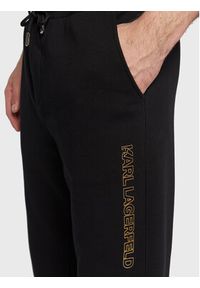 Karl Lagerfeld - KARL LAGERFELD Spodnie dresowe 705027 524910 Czarny Regular Fit. Kolor: czarny. Materiał: dresówka, bawełna