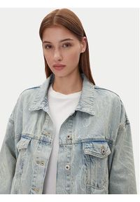 Hugo - HUGO Kurtka jeansowa Lou_B 50534757 Niebieski Oversize. Kolor: niebieski. Materiał: bawełna #4