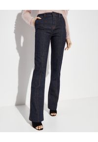 ZIMMERMANN - Granatowe jeansy z wysokim stanem. Stan: podwyższony. Kolor: niebieski #1