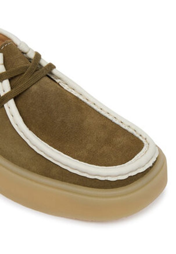 Clarks Półbuty Torview W 26186676 Zielony. Kolor: zielony. Materiał: zamsz, skóra