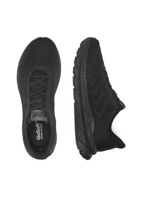 Go Soft Sneakersy V11-140 Czarny. Kolor: czarny. Materiał: materiał