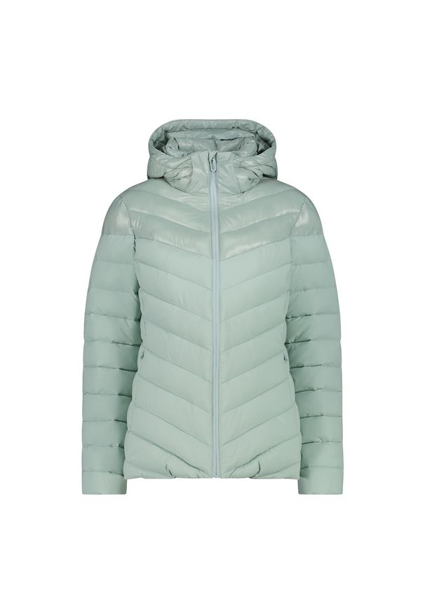 Kurtka puchowa z kapturem na zamek Sorona Aura damska CMP. Typ kołnierza: kaptur. Kolor: niebieski, wielokolorowy, zielony. Materiał: puch. Sport: turystyka piesza