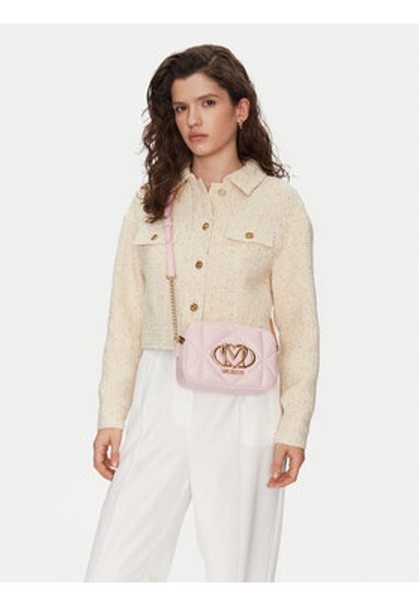 Love Moschino - LOVE MOSCHINO Torebka JC4038PP1MLC0601 Różowy. Kolor: różowy. Materiał: skórzane
