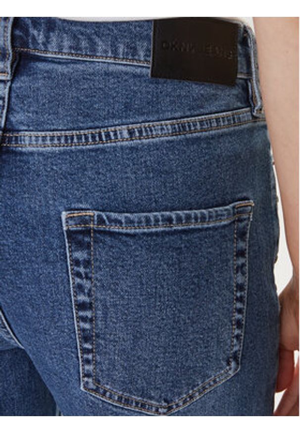 DKNY Jeansy DJ6M4228 Niebieski Wide Leg. Kolor: niebieski
