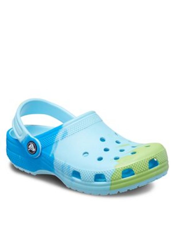 Crocs Klapki Classic Ombre Clog T 208287 Błękitny. Kolor: niebieski