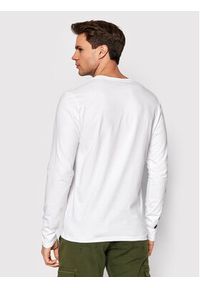 Alpha Industries Longsleeve Print Heavy 116570 Biały Regular Fit. Kolor: biały. Materiał: bawełna. Długość rękawa: długi rękaw. Wzór: nadruk #4