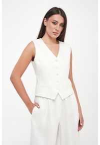 Weekend Max Mara - Kamizelka damska lniana Pace WEEKEND MAX MARA. Materiał: len #1