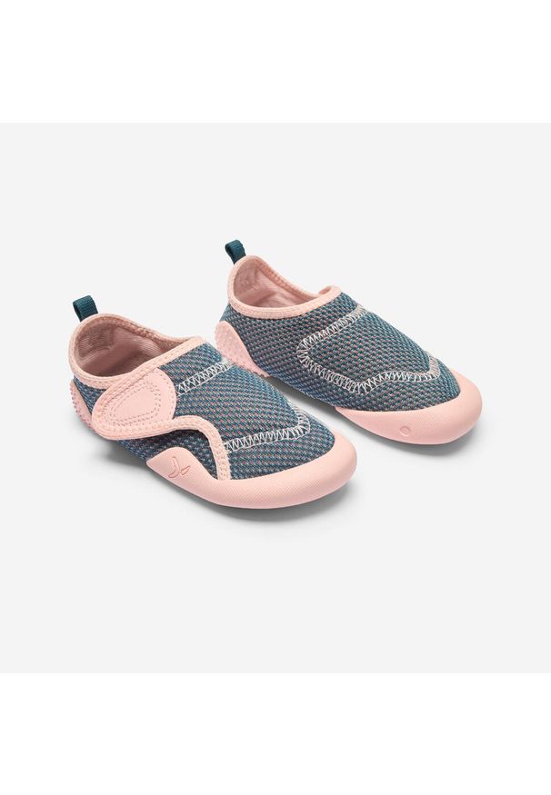 Decathlon - Buty dla dzieci Domyos Babylight. Zapięcie: rzepy. Kolor: niebieski, zielony, różowy, wielokolorowy. Materiał: materiał. Sport: turystyka piesza