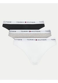 TOMMY HILFIGER - Tommy Hilfiger Komplet 3 par stringów UW0UW05530 Kolorowy. Materiał: bawełna. Wzór: kolorowy