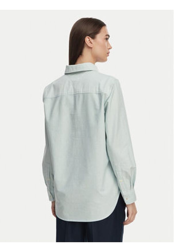 TOMMY HILFIGER - Tommy Hilfiger Koszula WW0WW46111 Zielony jasny Relaxed Fit. Kolor: zielony. Materiał: bawełna