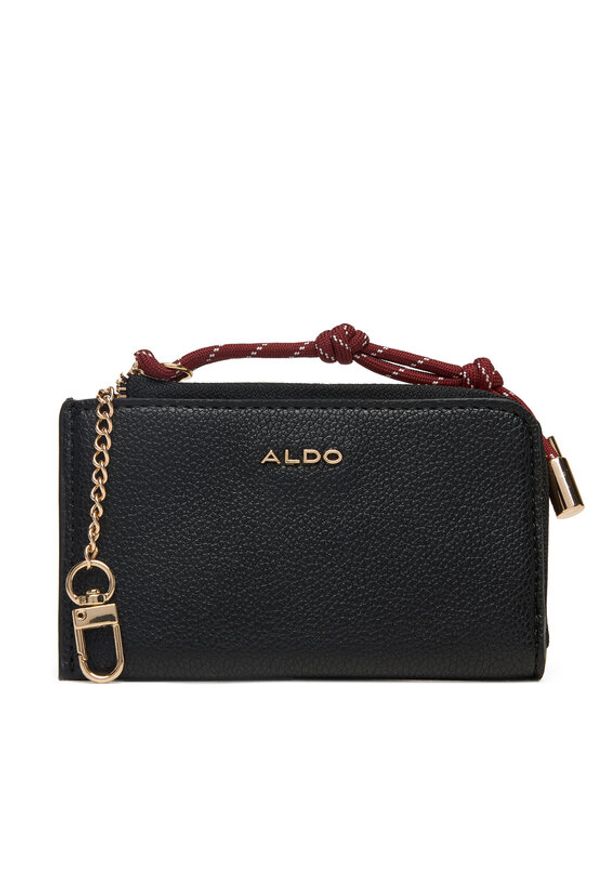 Aldo Portfel Erawen 14143700 Czarny. Kolor: czarny. Materiał: skóra
