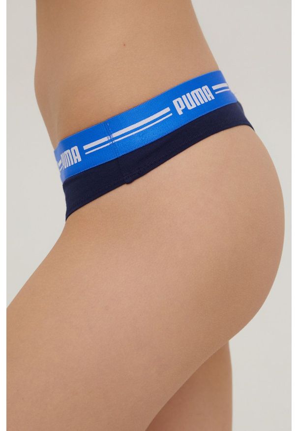 Puma - Stringi (2-pack). Kolor: niebieski