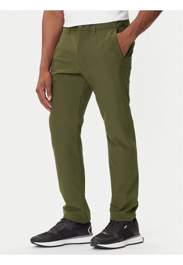 BOSS Spodnie materiałowe T_Commuter 50534303 Zielony Slim Fit. Kolor: zielony. Materiał: syntetyk