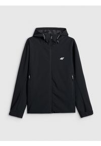 4f - 4F Kurtka przejściowa membrana 5000 męska - czarna 3XL. Okazja: na spacer, na co dzień. Kolor: czarny. Materiał: materiał. Styl: casual #1