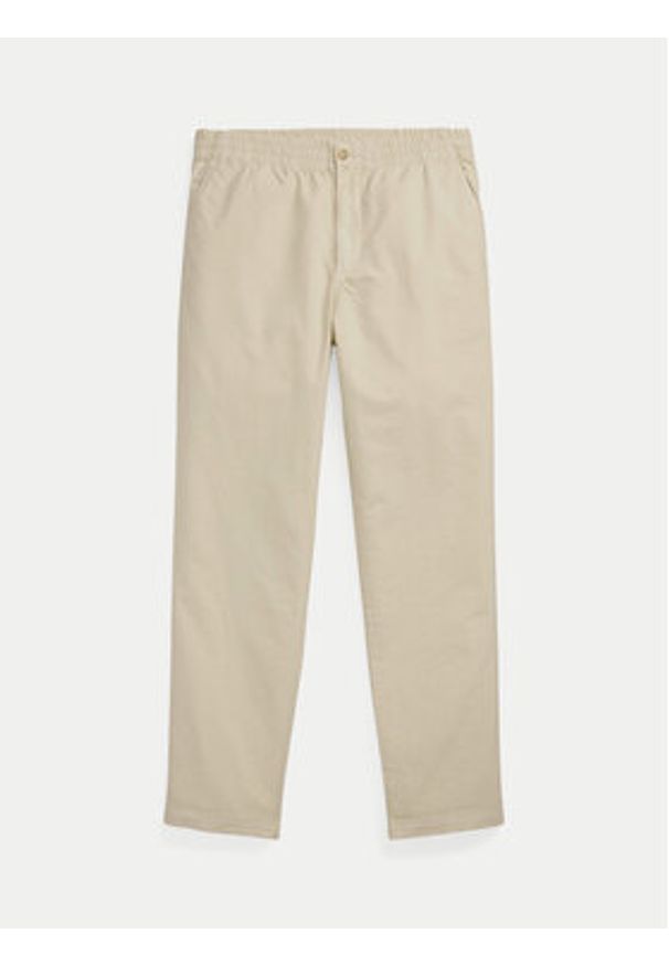 Polo Ralph Lauren Spodnie materiałowe 710958589004 Beżowy Classic Fit. Kolor: beżowy. Materiał: bawełna