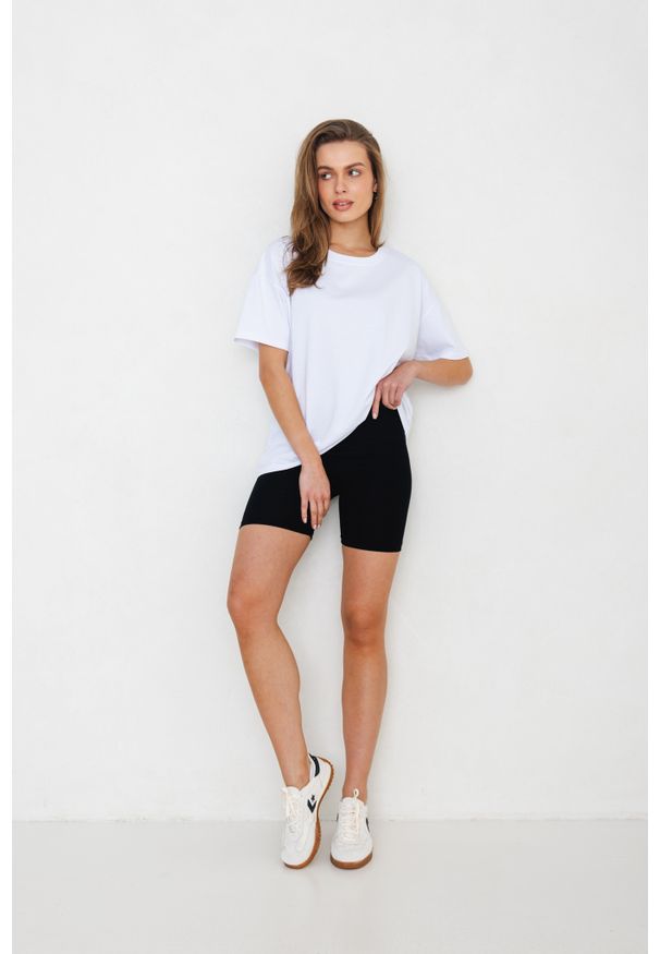 KOLARKI SUZANE CZARNE M - Flawless. Kolor: czarny. Materiał: bawełna, dzianina, prążkowany, elastan. Sezon: lato. Styl: wakacyjny, elegancki