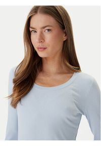 Calvin Klein Bluzka LV044D235G Błękitny Slim Fit. Kolor: niebieski #4