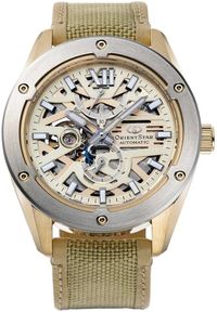orient - Zegarek męski Orient Star RE-BZ0005G00B beżowy. Kolor: beżowy #1