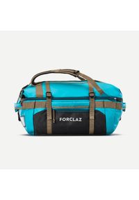 FORCLAZ - Torba trekkingowa Forclaz Duffel 500 Extend 40-60 litrów. Kolor: wielokolorowy, niebieski, szary. Materiał: tkanina, materiał