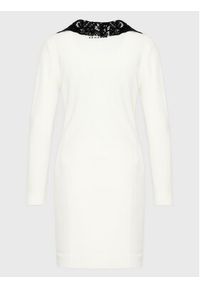 Ermanno Firenze Sukienka dzianinowa Q013E53 Biały Regular Fit. Kolor: biały. Materiał: syntetyk #2