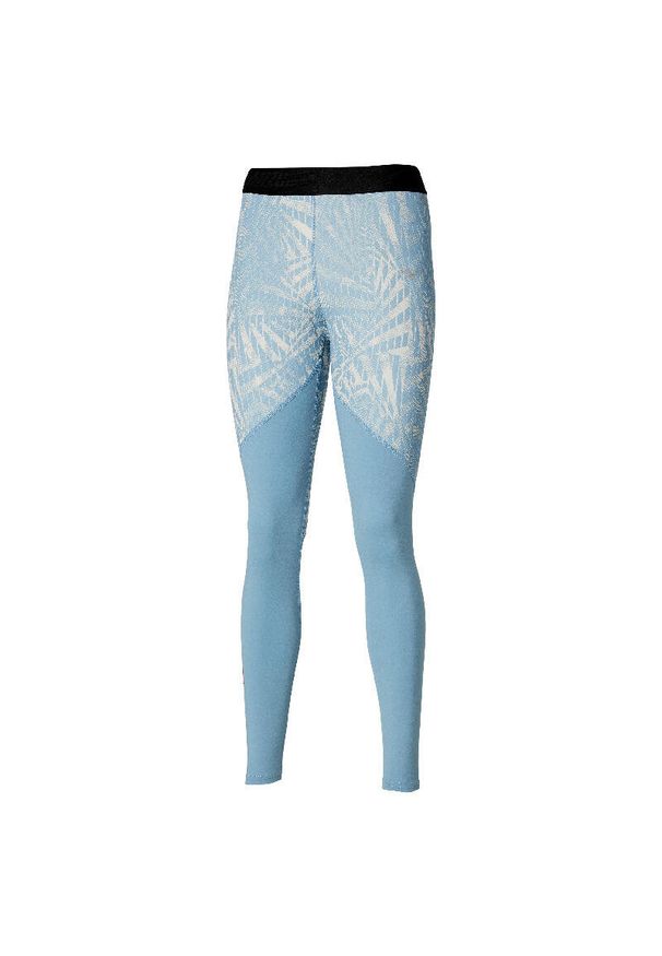Długie legginsy damskie Mizuno BT Virtual G4. Kolor: niebieski. Długość: długie. Sport: bieganie