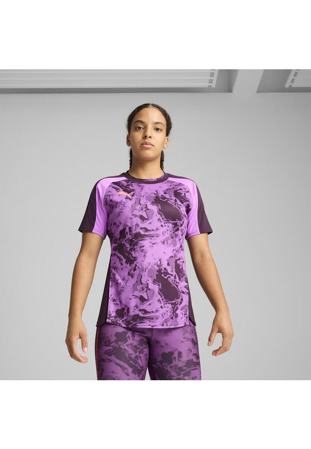 Puma - Damska koszulka piłkarska individualBLAZE PUMA Midnight Plum Purple. Kolor: fioletowy. Wzór: nadruk. Sport: piłka nożna
