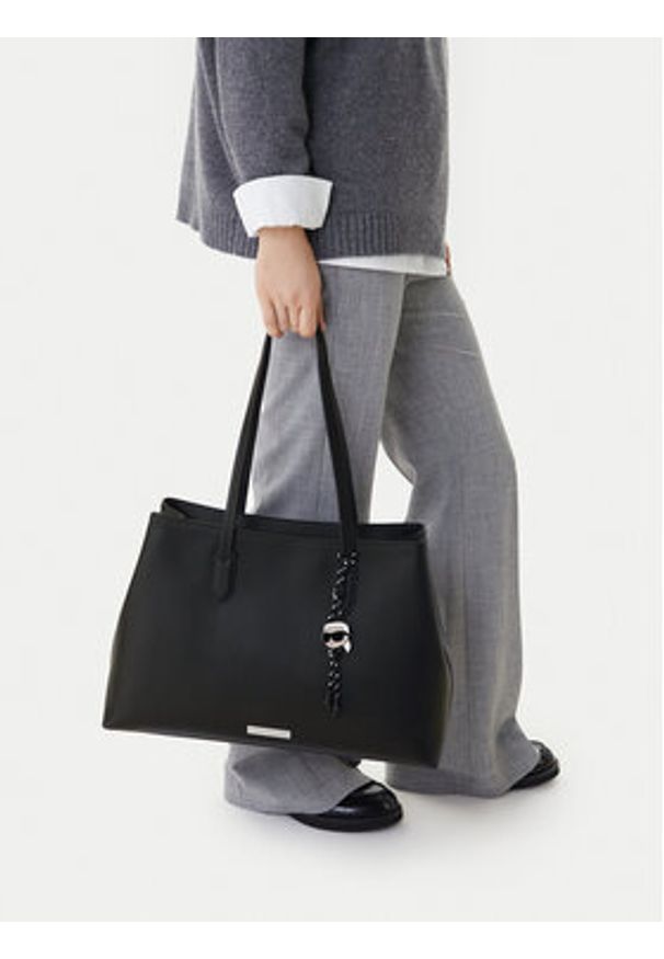 Karl Lagerfeld - KARL LAGERFELD Torebka B1W30001 Czarny. Kolor: czarny. Materiał: skórzane