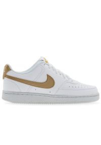 Buty damskie Nike Court Vision Low Next Nature DH3158-105 - białe. Zapięcie: sznurówki. Kolor: biały. Materiał: skóra, materiał, guma, syntetyk. Szerokość cholewki: normalna. Sezon: lato. Model: Nike Court